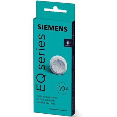 Siemens TZ80001B - Pastiglie per la pulizia EQ Bean to Cup Macchine da caffè, colore: Bianco