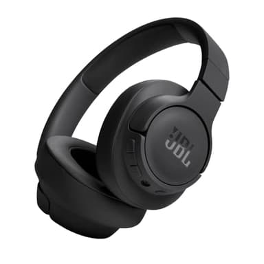 JBL Tune 720 BT Cuffie Over-Ear Bluetooth Wireless, Pieghevoli e Leggere, Microfono e Comandi su Padiglione con Voice Aware, JBL Pure Bass, Connessione Multipoint, fino a 76 ore di Autonomia, Nero