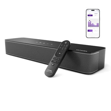 ULTIMEA 2.1ch Soundbar TV con Subwoofer Integrato, Controllo Tramite App, Soundbar PC Tutto-in-Uno per Giochi, Sound Bar Altoparlanti per TV Bluetooth 5.3, OPT/AUX/Montaggio a Muro, Solo B30
