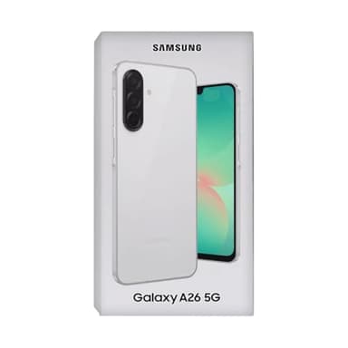 Samsung Galaxy A26 5G, Smartphone con Funzioni intelligenti, Display Super AMOLED 6.7", 6GB RAM, 128GB, Batteria 5.000 mAh, memoria espandibile, White