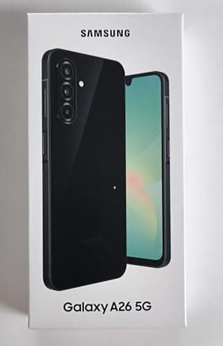 Samsung Galaxy A26 5G, Smartphone con Funzioni intelligenti, Display Super AMOLED 6.7", 8GB RAM, 256GB, Batteria 5.000 mAh, memoria espandibile, Black (Galaxy A26 17 Cm [6.7] - Hybrid Dual Sim Androi