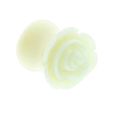 BlackAmazement Plug acrilico plastica rosa rosso nero bianco rosa donna, Pietra