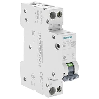 SIEMENS - Interruttore 20A Ph+N curvo C 4,5 kA 230 V