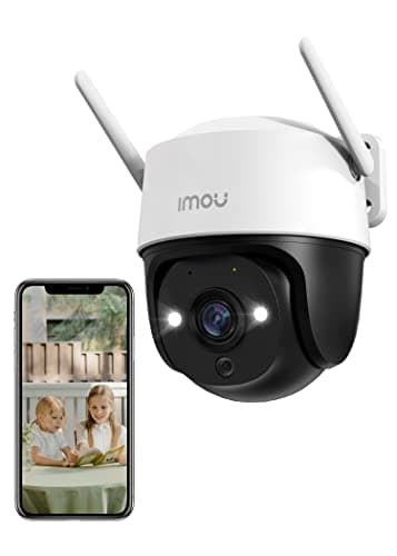 Imou Telecamera Wi-Fi Esterno 5MP, Telecamera WiFi 3K Visione Notturna a Colori, Tracciamento Intelligente, Rilevamento Umano/Veicoli con Faretto e Sirena, Allarmi Vocali Personalizzabili, 2,4Ghz