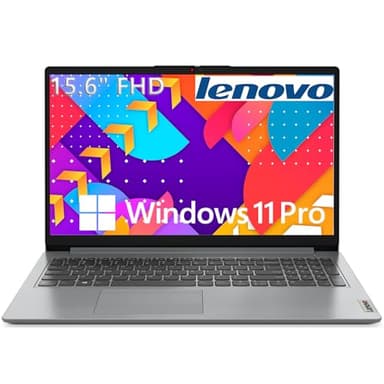 Lenovo, Pc Portatile Notebook, Display FHD da 15,6", CPU Intel N4500, Ram 8Gb, SSD 256Gb, Computer Portatile con Libre, W11 e Mouse Wireless, Preconfigurato