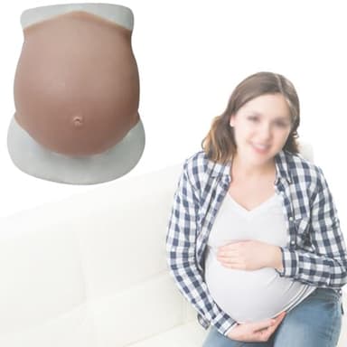 Pancia realistica in silicone per gravidanza, morbida e confortevole, ideale per attori e oggetti di scena cinematografici