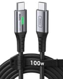 INIU Cavo USB C USB C 100W, 2m Cavo USB Type-C PD 5A Ricarica Rapida QC 4.0 Nylon Cavo Tipo C Caricabatterie Cellulare per iPhone 16 15 Samsung S22 Ultra iPad Pro MacBook Pixel 7 Pro ECC.