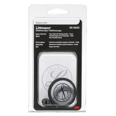 3M Littmann Ricambi per stetoscopio Classic II S.E. - Kit nero, 40005