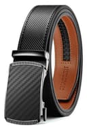 CHAOREN Cintura Da Uomo In Pelle, Cintura Automatica, Senza Fori, Larghezza 35 mm, Misura Personalizzata