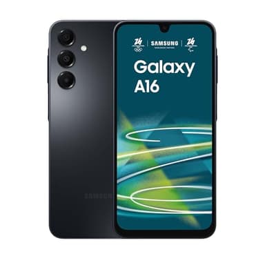 Samsung Galaxy A16, 3 anni di Garanzia del produttore, Android 14, Display Super AMOLED 6.7" FHD+, 4GB RAM, 128GB, Batteria 5.000 mAh, IP54, memoria espandibile, Black [Versione Italiana]