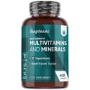 Multivitaminico Completo in 400 Compresse Vegane (+1 Anno), 27 Vitamine e Minerali Essenziali, Multivitaminico Uomo e Donna, Vitamine A, B, C, D, E, K, Ferro, Zinco, Potassio, Senza Magnesio Stearato