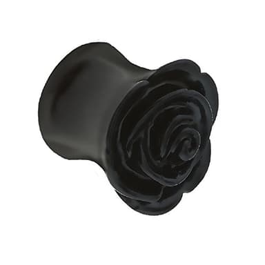 BlackAmazement - Plug in acrilico con rose rosse, nero, bianco, rosa, da donna e Acrilico, cod. -