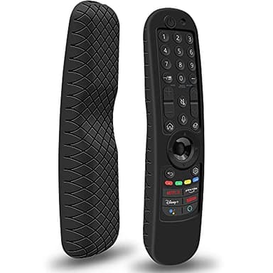 Custodia in Silicone Compatibile con LG Telecomando AN-MR21GA MR22GN MR22GA MR23GN MR23GA MR24GA Smart TV Magico Telecomando Guscio Protettiva Cover Cassa Copertura per LG Magic Remote Control (Nero)