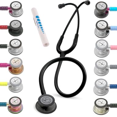 Stetoscopio 3M Littmann Classic III con Incisione Gratuita + Penlight (Caraibi Blu/Rainbow Edition)