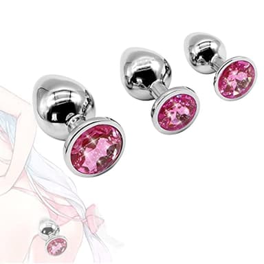 P5-3 Giocattolo in Acciaio Inossidabile Pink plúg ànalé dilàtatóré ànàl ànàleséx tóy kit bútt dilatàtóri palliné ànàli dildó séxytóysys vibràtoréper próféssionàlé in ànó per donna uomo coppie